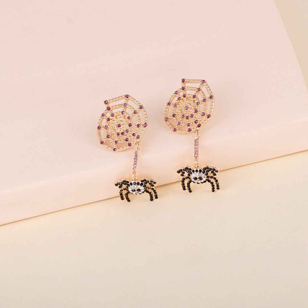 Spider Rhinestone Alloy Earrings 2ab096b1c2274376835a1bcf0d56864f-Max