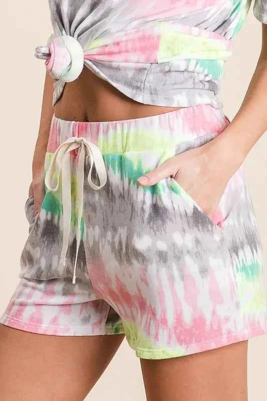 BiBi Tie Dye Print Shorts With Twill Tape Drawstring 2ab8168e2ed04c93aa4bb116423e2fee-Max-Origin