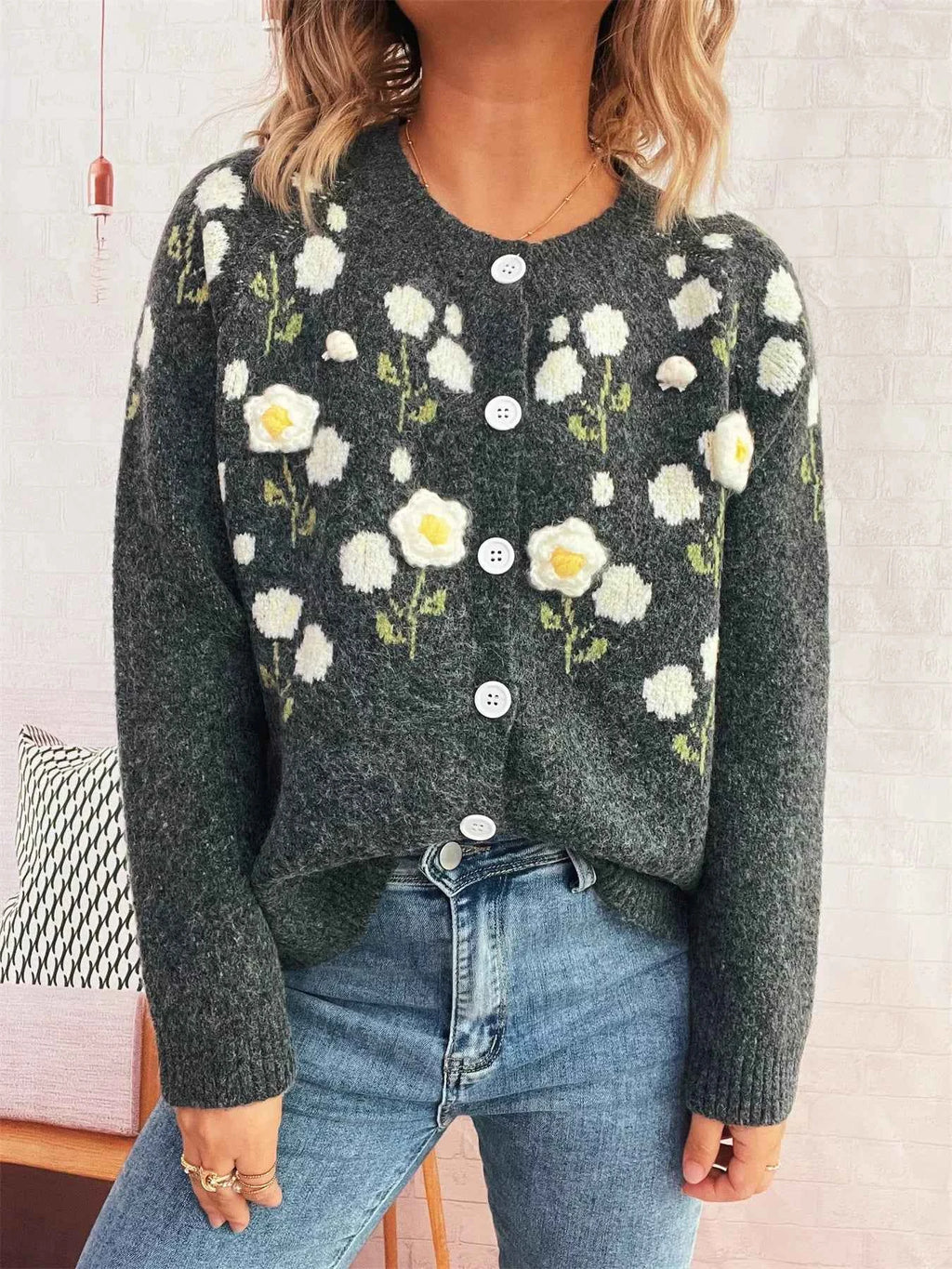 Flower Button Up Long Sleeve Cardigan 2aff68adbb4f4b048e0b289a2579d6ed-Max-Origin