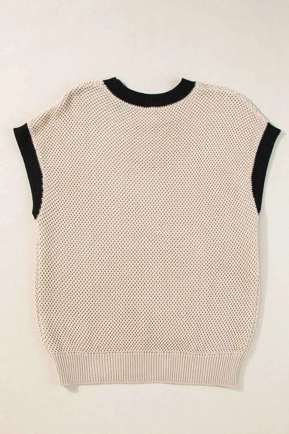 Textured Knit Sweater with Contrast Trim Details 2b47d01b-cc5e-45b1-bbd1-657265e3eb6f-Max-Origin