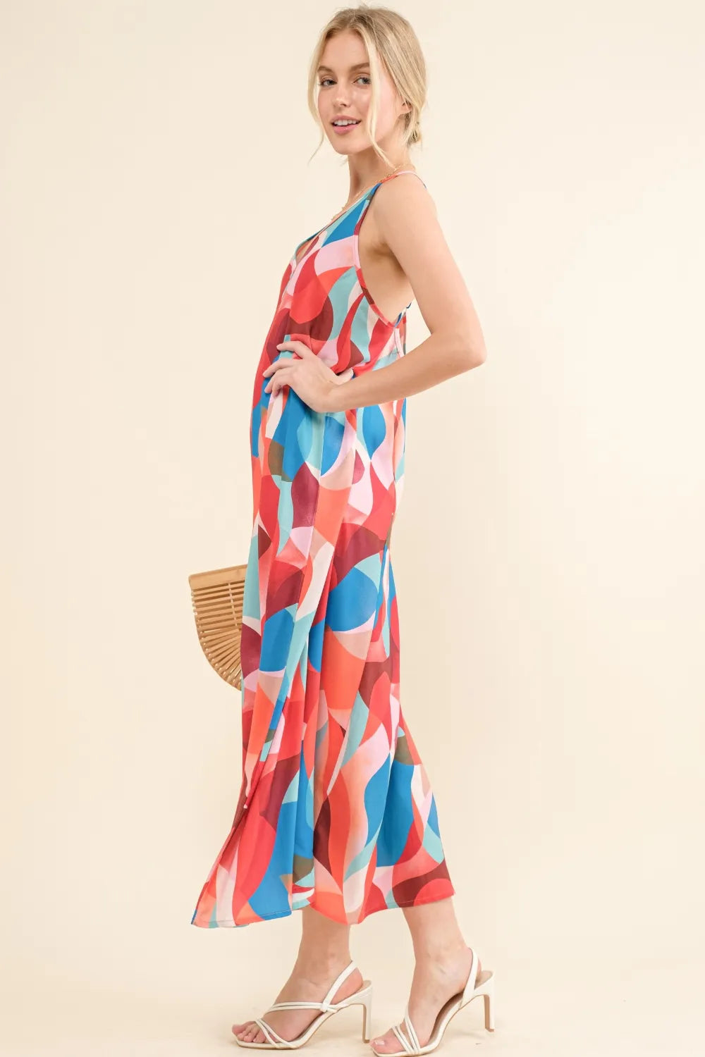 And the Why Printed Crisscross Back Cami Dress 2b63afbb-494b-4637-9e97-23a74c8605e9-Max