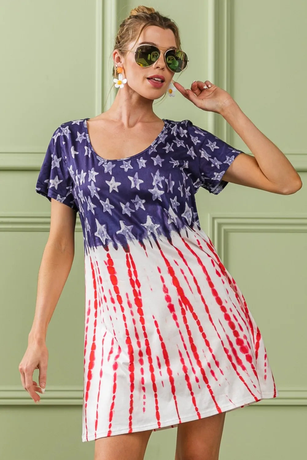 BiBi American Flag Theme Tee Dress 2bd56b86-8a59-49be-8ed2-2887ec19de6c-Max