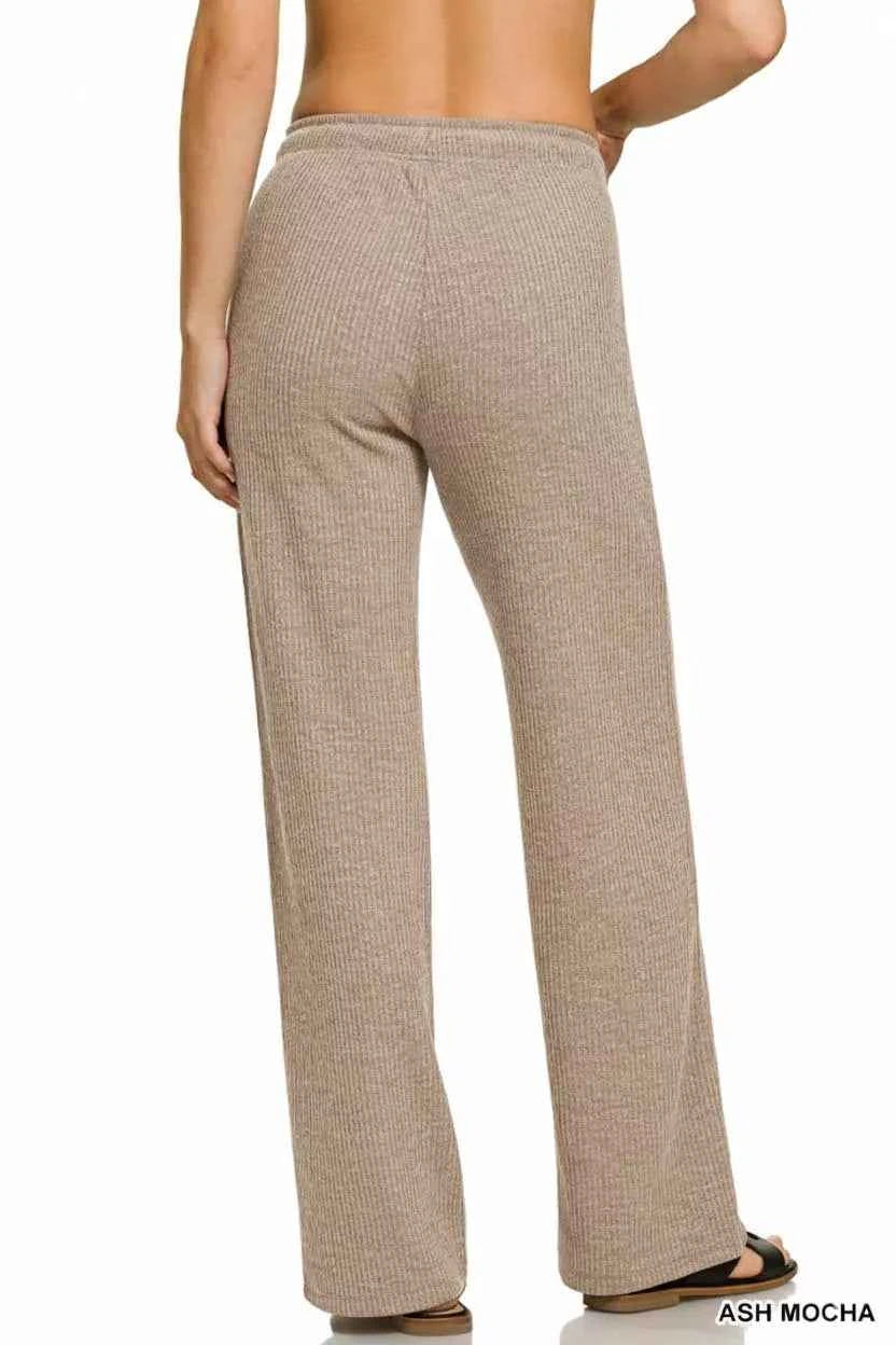 Zenana Ribbed Drawstring Lounge Pants 2c19dbd2-b923-413e-b050-9f7303977dbb-Max-Origin