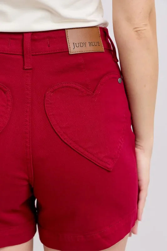 Judy Blue Full Size High Waist Tummy Control Garment Dyed Heart Shaped Denim Shorts Plus Size 2c617439c5344557aa3629547c25d9de-Max-Origin