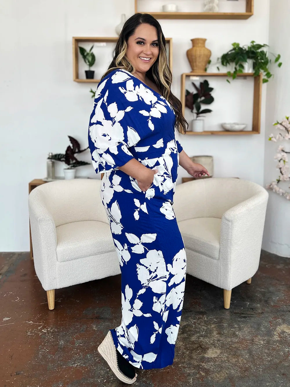 Double Take Full Size Printed Tie Back Wide Leg Jumpsuit 2cca46d3-79f2-4004-aee5-0281ee0227d5-Max