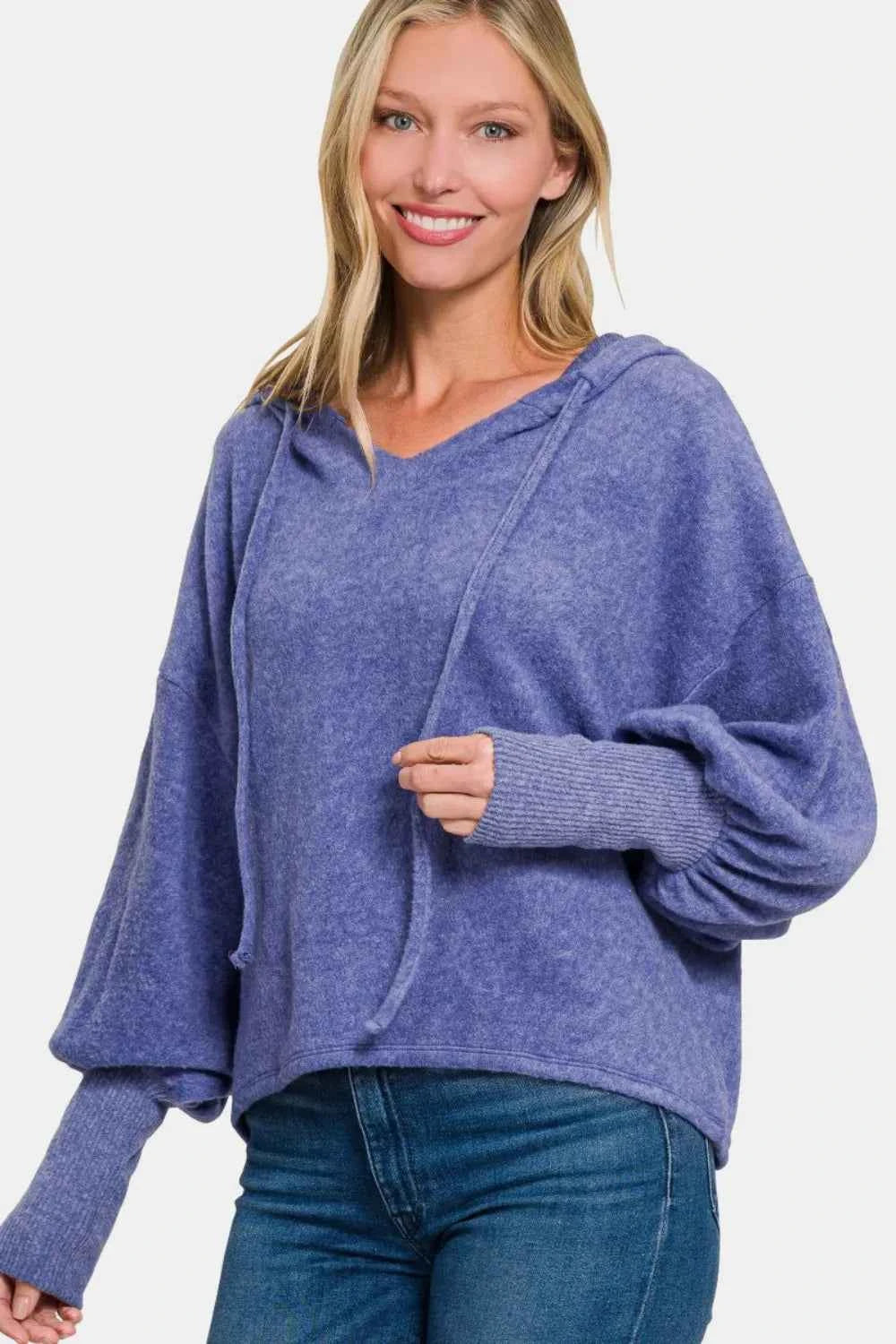 Zenana Brushed Hacci Drop Shoulder Cropped Hoodie Marlin 2d40f568-6ff8-4806-9f55-094e69bf4f25-Max