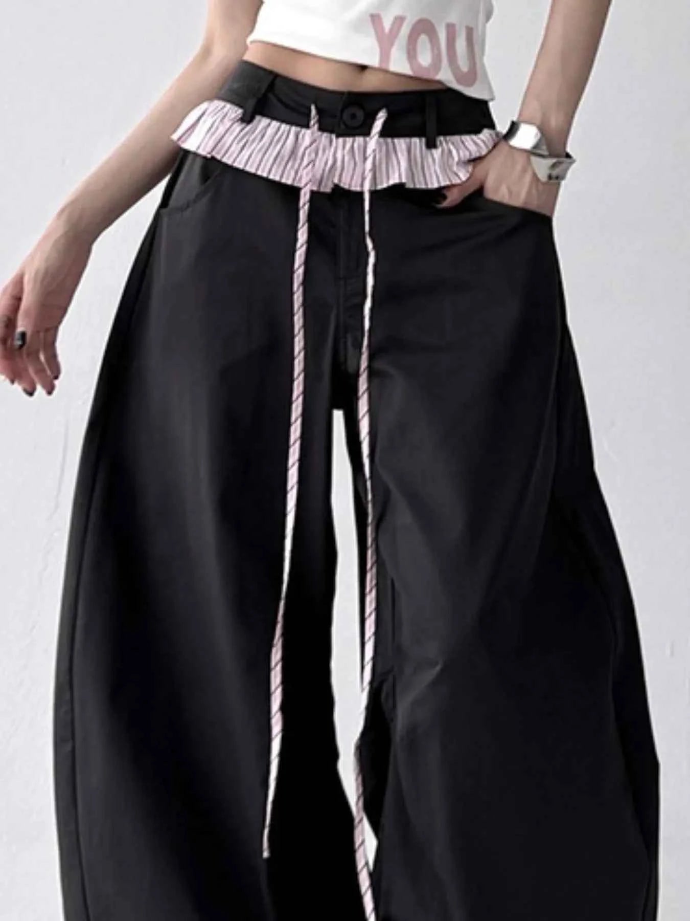 Wide Leg Drawstring Casual Pants Starry Gray 2d97d0d4-11e2-4b9a-8b90-aa2dd05a347d-Max-Origin