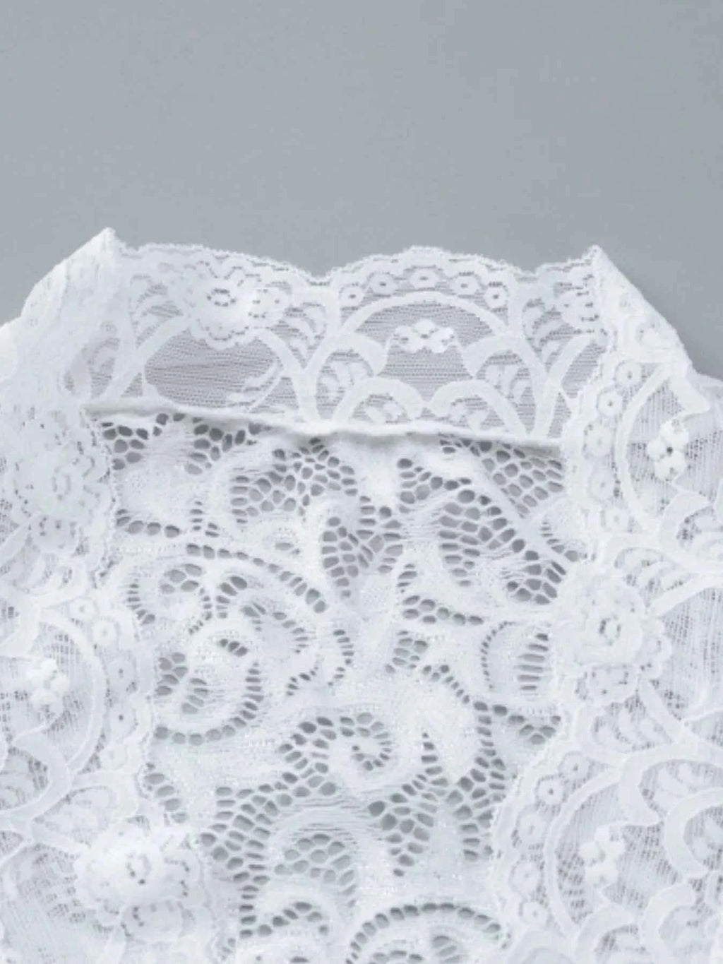 Lace Long Sleeve Deep V-Neck Blouse 2da9bab8-730a-4190-8622-84d8f0931f92-Max-Origin