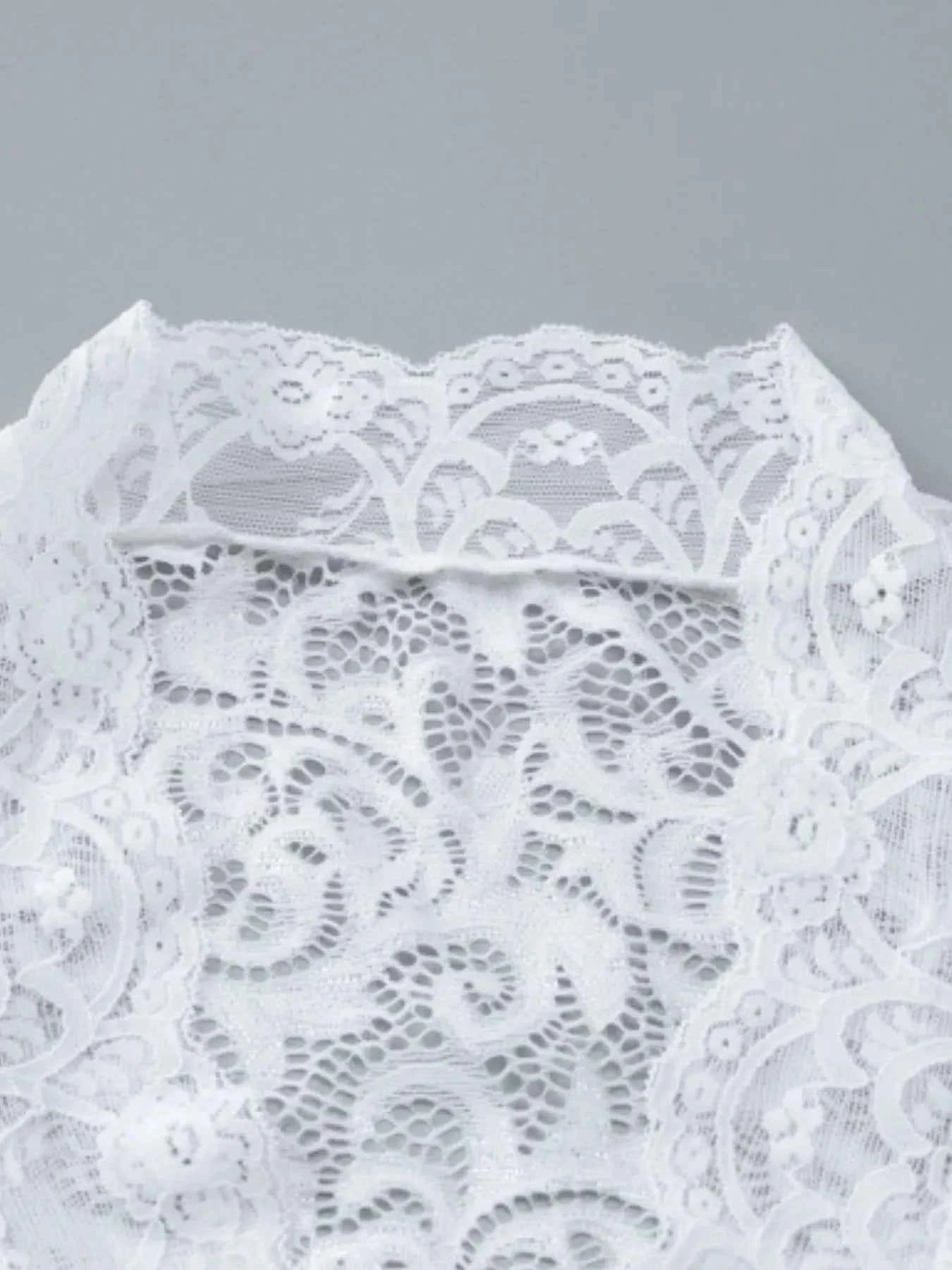 Lace Long Sleeve Deep V-Neck Blouse 2da9bab8-730a-4190-8622-84d8f0931f92-Max-Origin