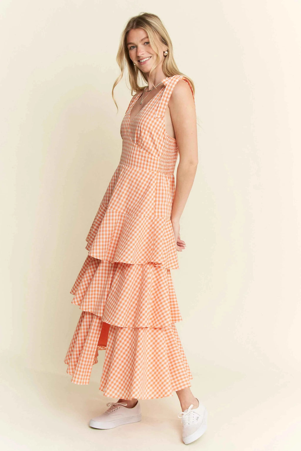Jade By Jane Sleeveless Gingham Print Tiered Midi Dress 2e36dcb2deda428c80c17a1f7193783b-Max-Origin
