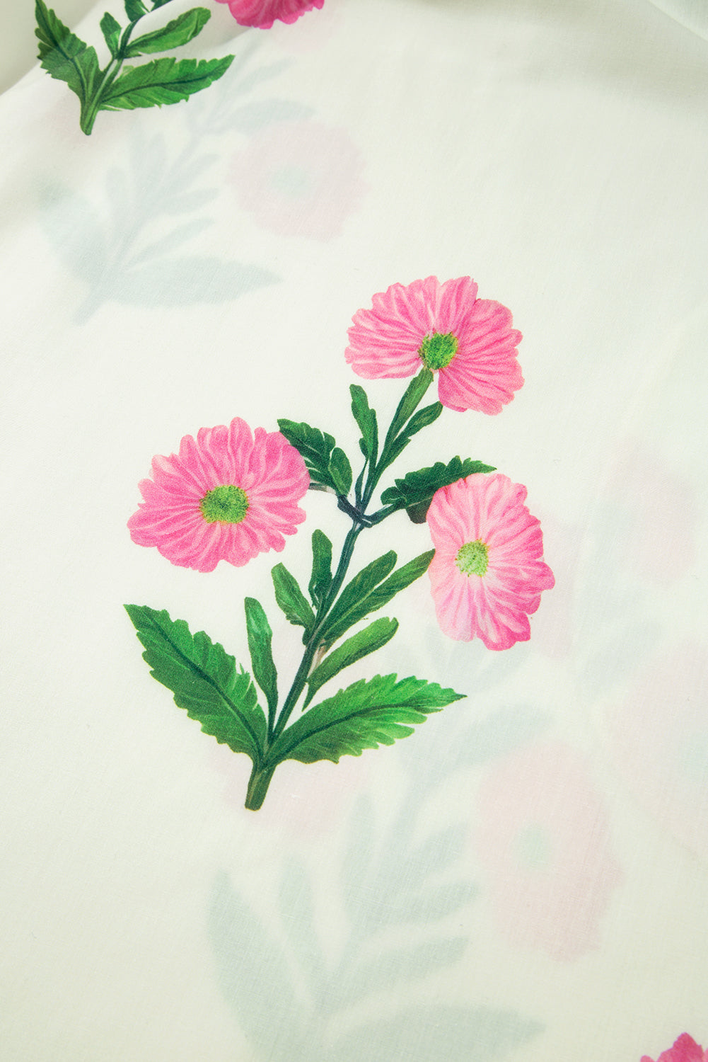 Blue Striped Trim Short Sleeve Split Neck Floral Mini Dress 2e7e3d36f8886d40