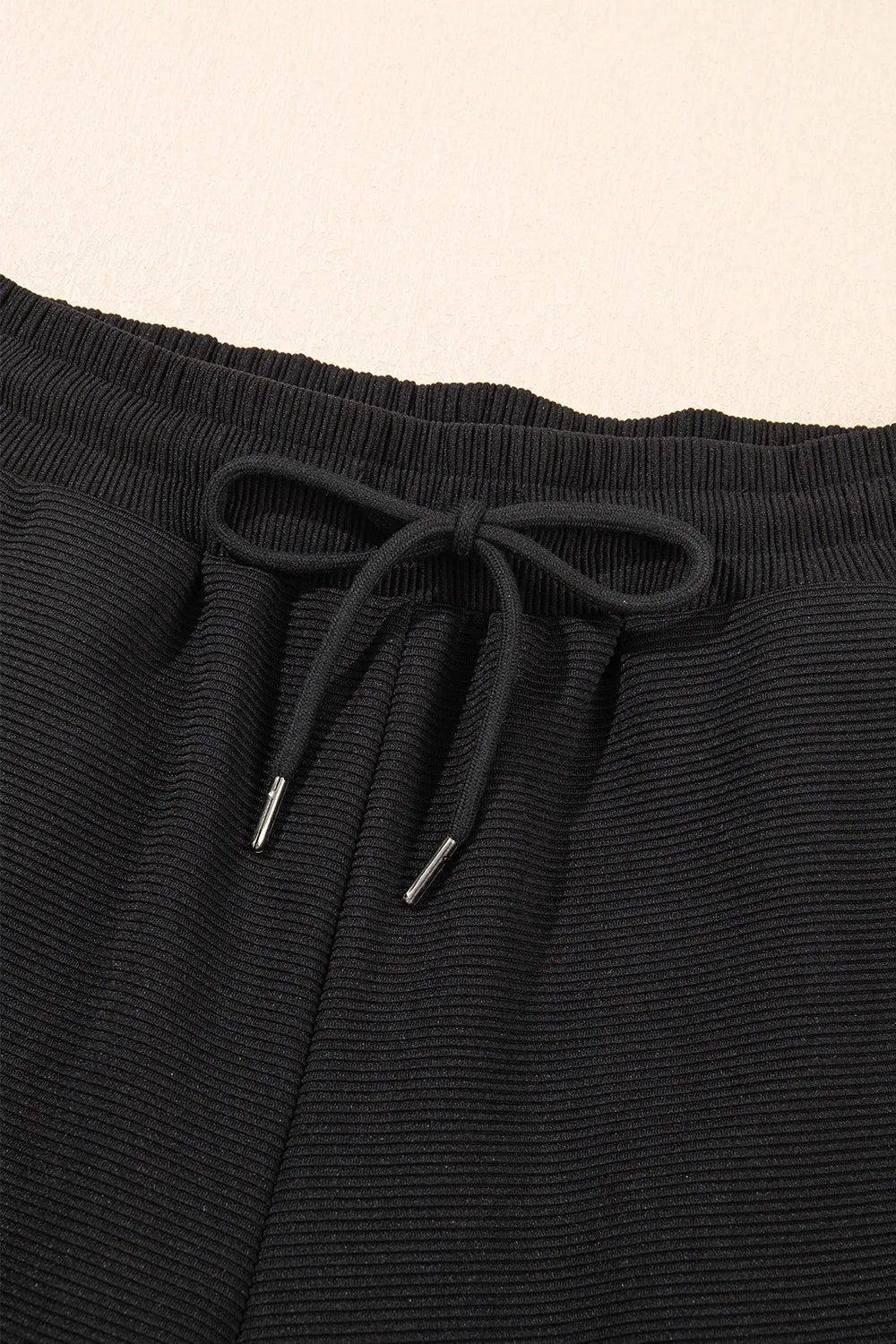 Textured Ruffled Sleeve Zipped Top and Wide Leg Pants Set 2e830f26-8c96-4d24-8cf1-2b86b8cb0889-Max-Origin