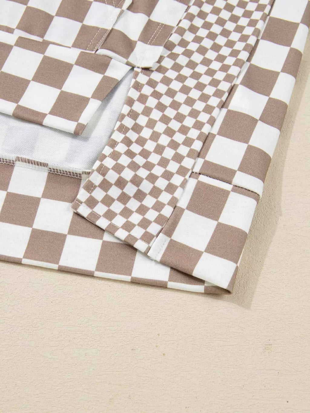 Checkered Pattern Oversized Drawstring Hoodie 2e8f77814eb04dd382425b6493ea5818-Max-Origin