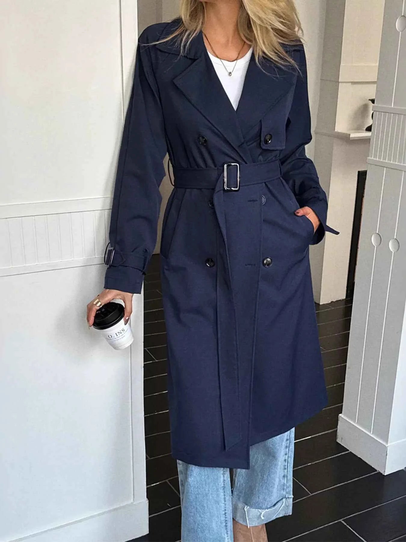 Double-Breasted Belted Trench Coat Dark Blue 2ea16ac8f5ab41748bd3681eefc478fb-Max-Origin