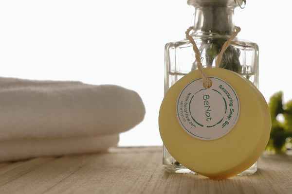 Reassuring Soap Bar. Wheat, Olive, and Almond Oil. 2f6a313b-d914-4551-bc21-00a503122a74