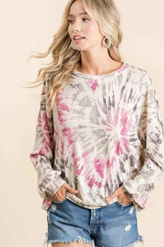 BiBi Tie Dye Print Terry Pull Over 2fba87020825456cb994e156829c78e0-Max-Origin
