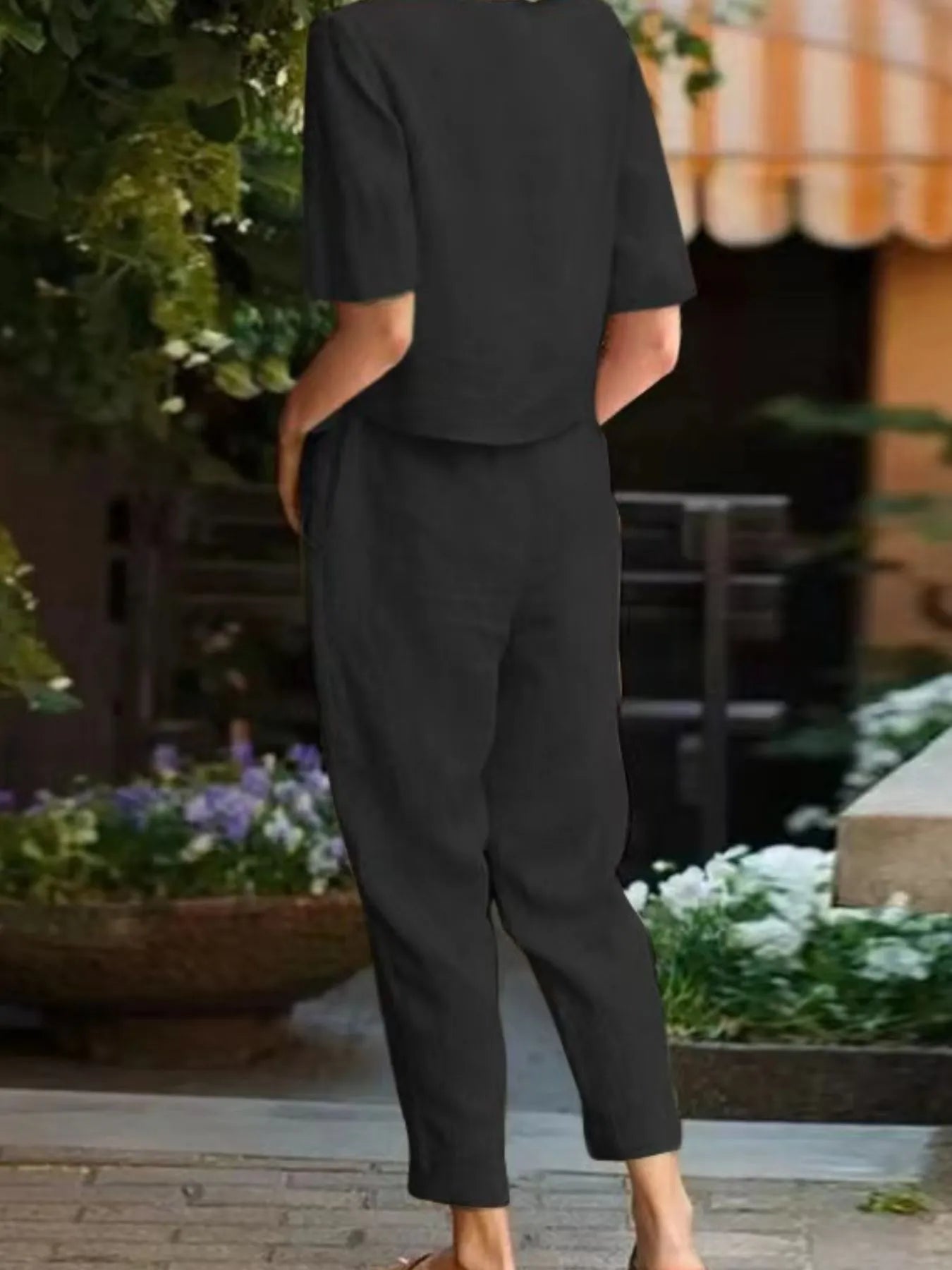 Full Size Round Neck Short Sleeve Top and Pants Set Plus Size 2fdb1636-ff45-4697-ae6c-bd6df864a5ff-Max-Origin