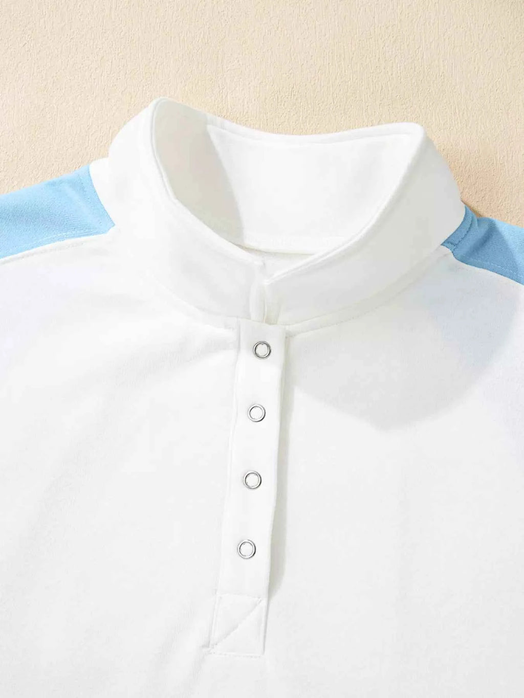 Color Block Snap Buttons Sweatshirt 2fe7a8148c7e42b69bc1c0984c6fb36e-Max-Origin