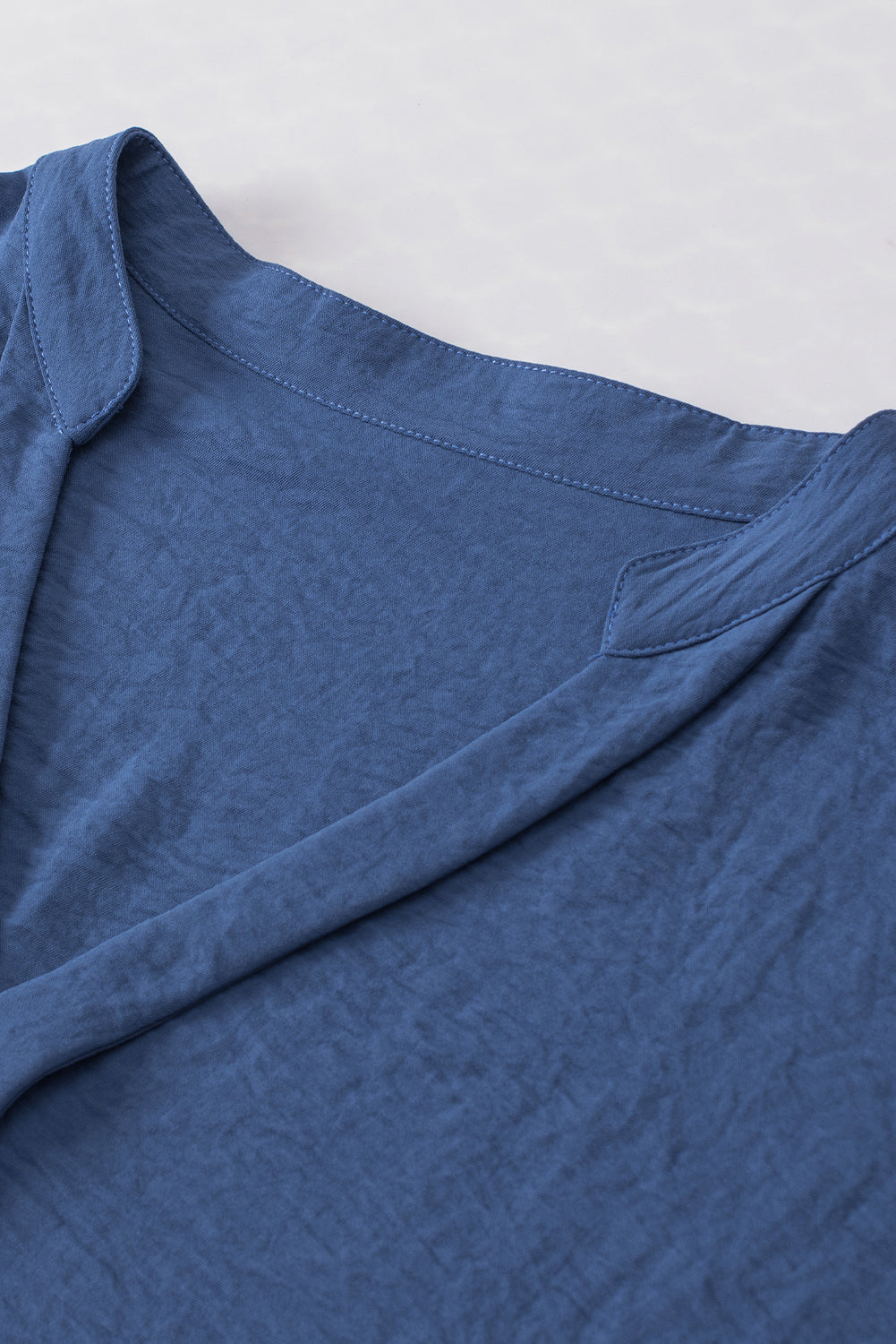 White Notched Neck Batwing Sleeve Blouse 3020f3881cae8c30