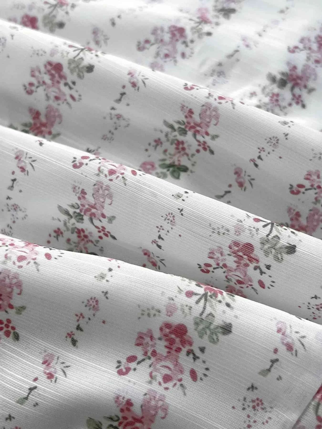 Floral Tie-Front Deep V-Neck Mini Dress 30bebd565d244988b3953f092a7bde9a-Max-Origin