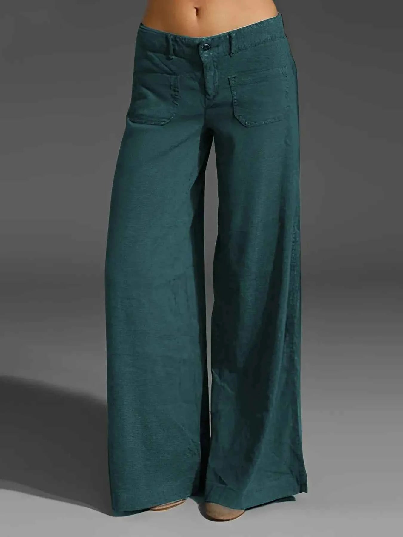 Full Size Wide Leg Pants with Pockets Plus Size Peacock Green 30e49f46a19c40a59ccf46fb3437ea04-Max-Origin