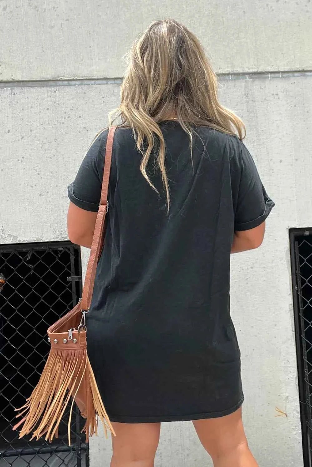 Graphic Round Neck Short Sleeve Tee Dress 318f66cb-bd07-494a-b1fe-f1e658cf69ba-Max