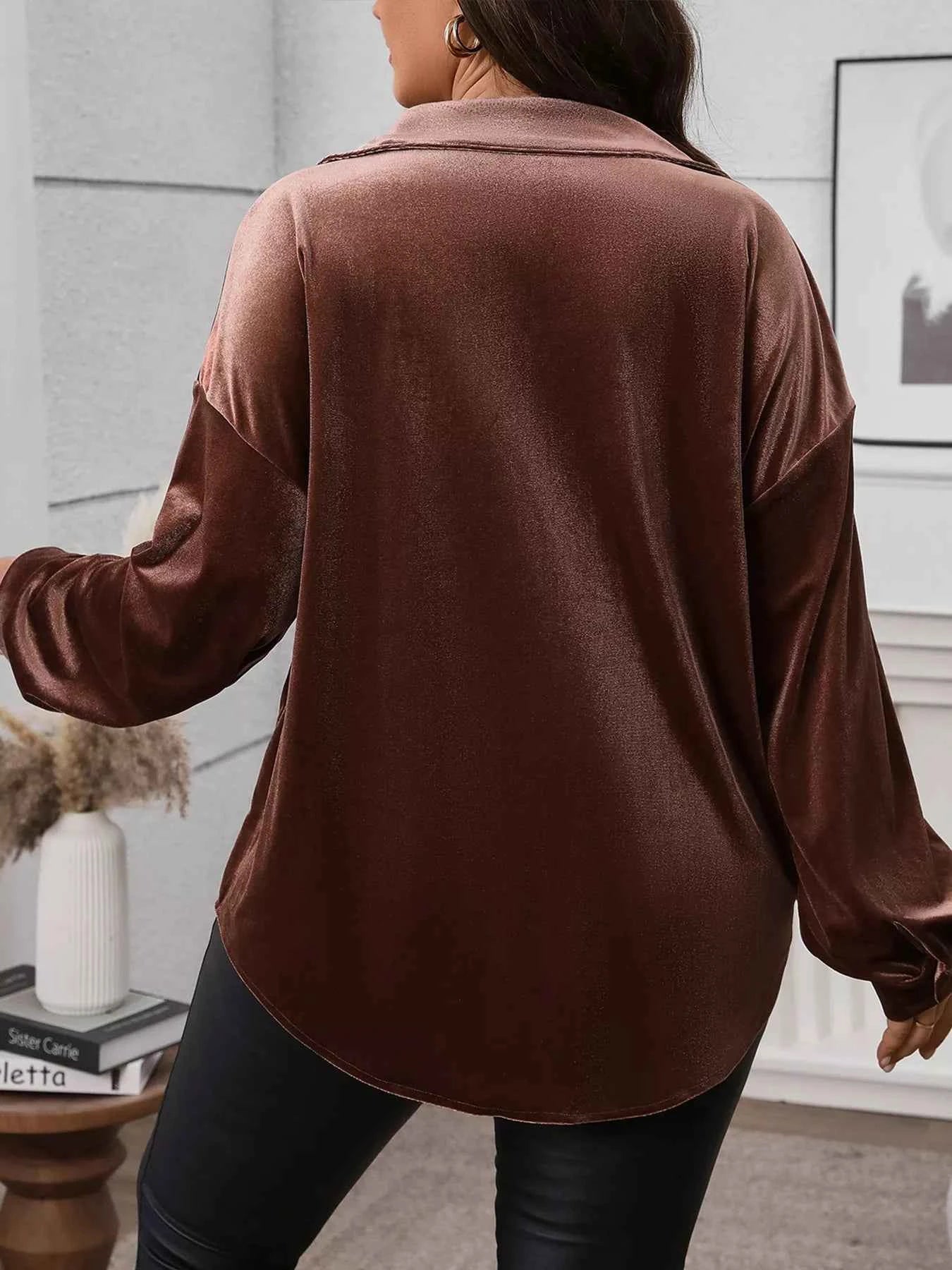 Plus Size Button-Down Long Sleeve Oversized Shirt 320a4978c3ef46b4b9e7953abfd13b50-Max-Origin