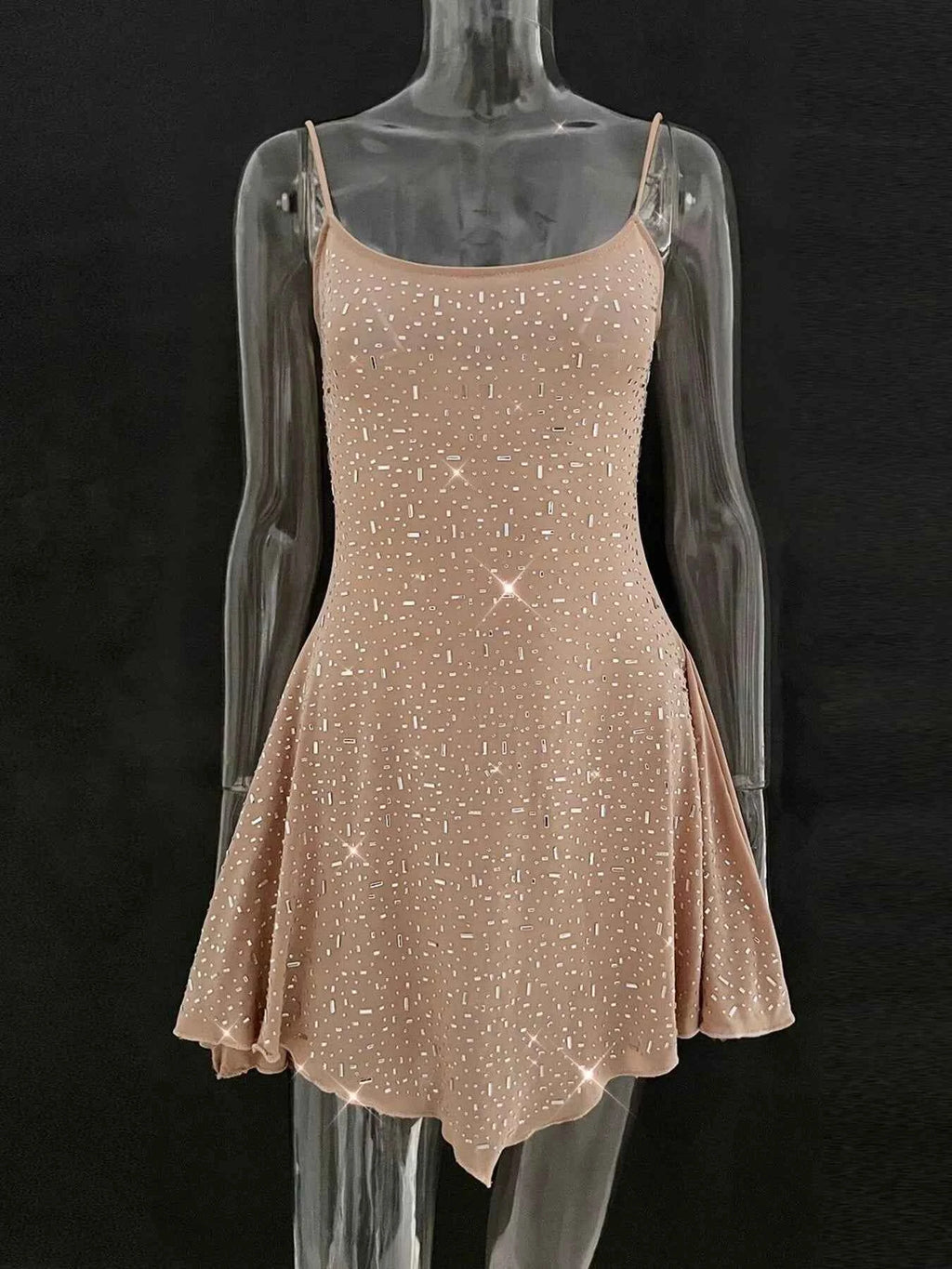 Rhinestone Decor Mini Cami Dress 32a8ca5c-d515-4466-a5df-5acaee118dc4-Max-Origin