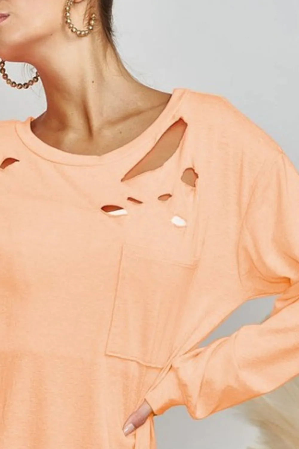 BiBi Triblend with Laser Cut Detailed T-Shirt 32e35ea1-ef8a-4a41-b948-c20f528ac3ed-Max-Origin