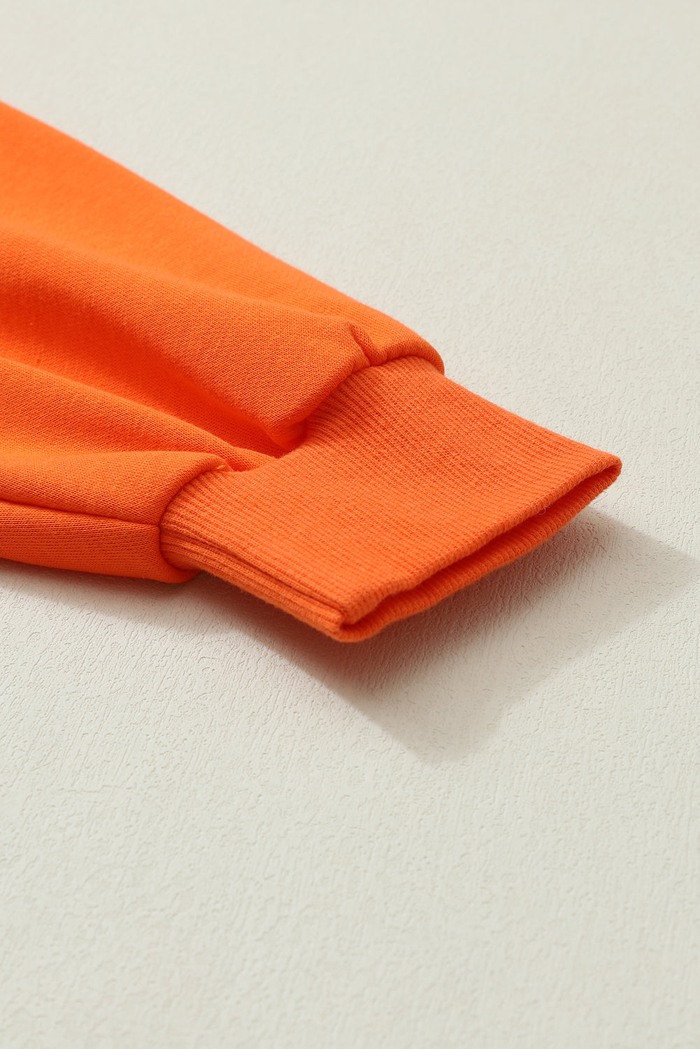 Orange Game Day Lettering Rugby Notched Neck Cropped Sweatshirt 339104753e67df32