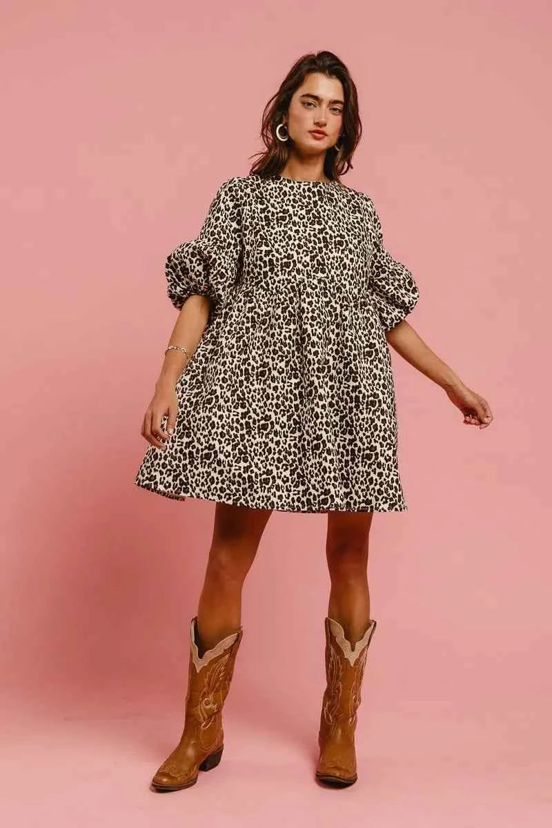 BiBi Leopard Denim Dress With Back Contrast Tie Detail 33dd38b27d074fbbac85ac171bfd10ec-Max-Origin