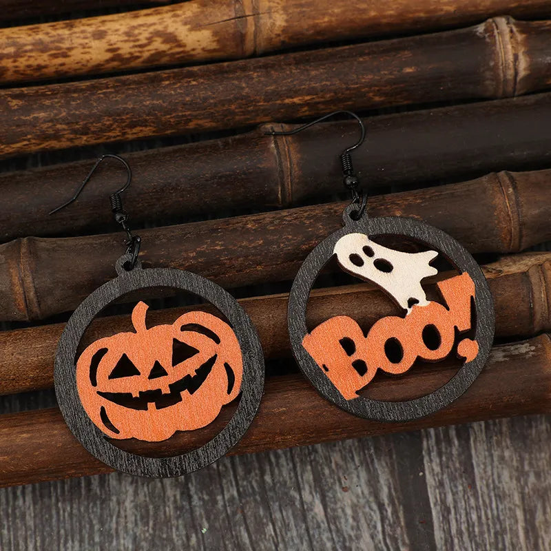 Hollow Pumpkin & Letter Wooden Earrings 33fadfeb-d862-4a6a-bd8f-f1a6eedb23ce-Max