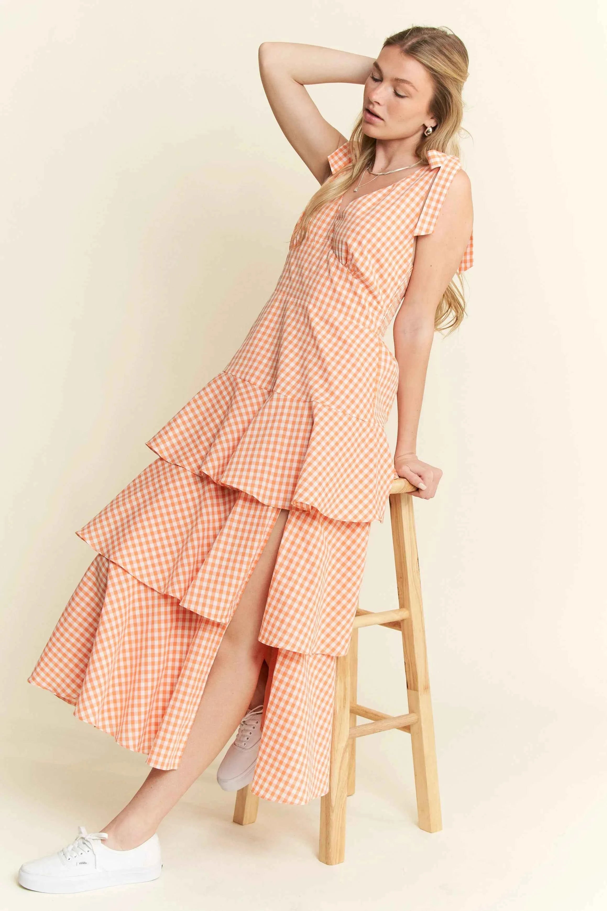 Jade By Jane Sleeveless Gingham Print Tiered Midi Dress 342a47622ce24ad9956c2c86f0ee88b0-Max-Origin