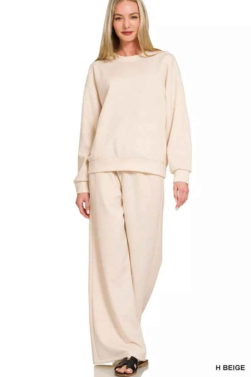 Zenana Scuba Crewneck Pullover and Pants Set 345b9e80a116445b9a96afbd753f59ef-Max-Origin