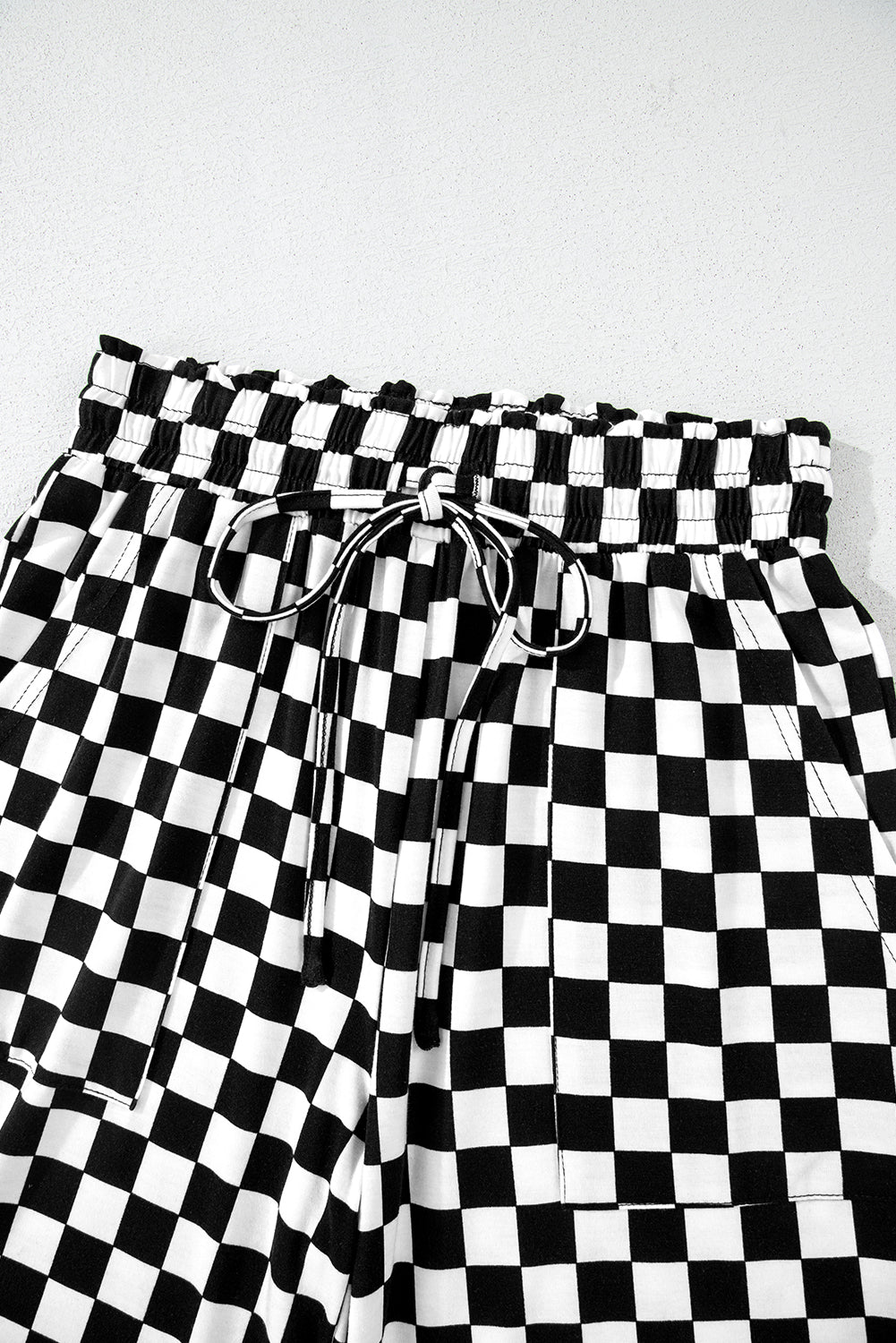 Beige Checkered Print Long Sleeve Loose Fit Pajama Set 34826b6a45ba40fb