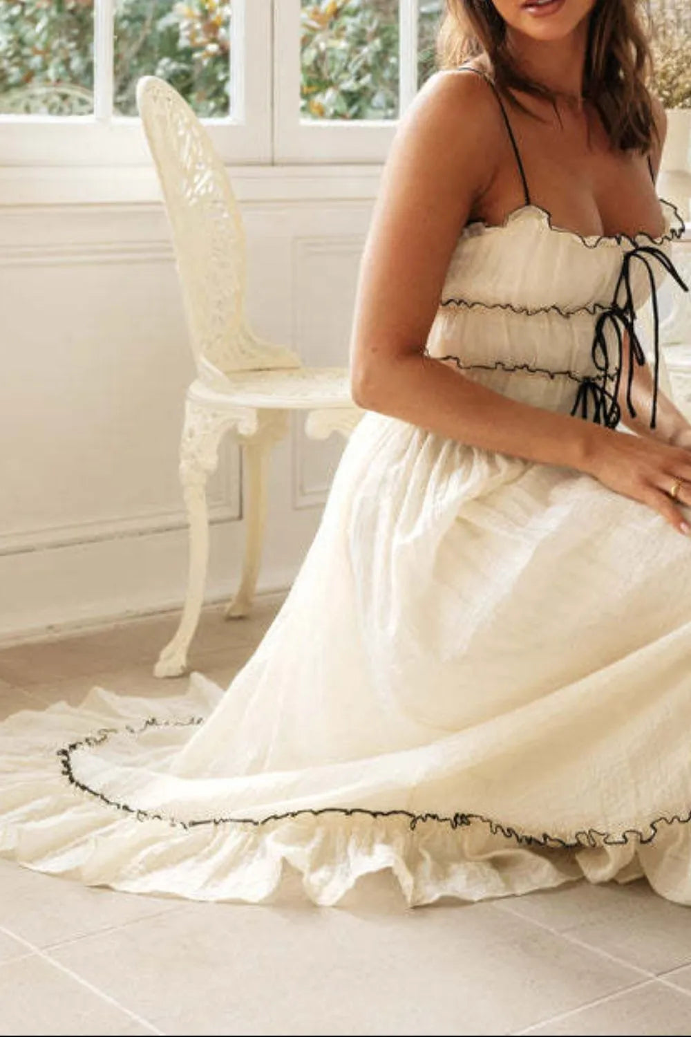 Frill Tied Front Midi Cami Dress 351eae0f-8d69-4d3a-aef9-1efa2203b358-Max-Origin