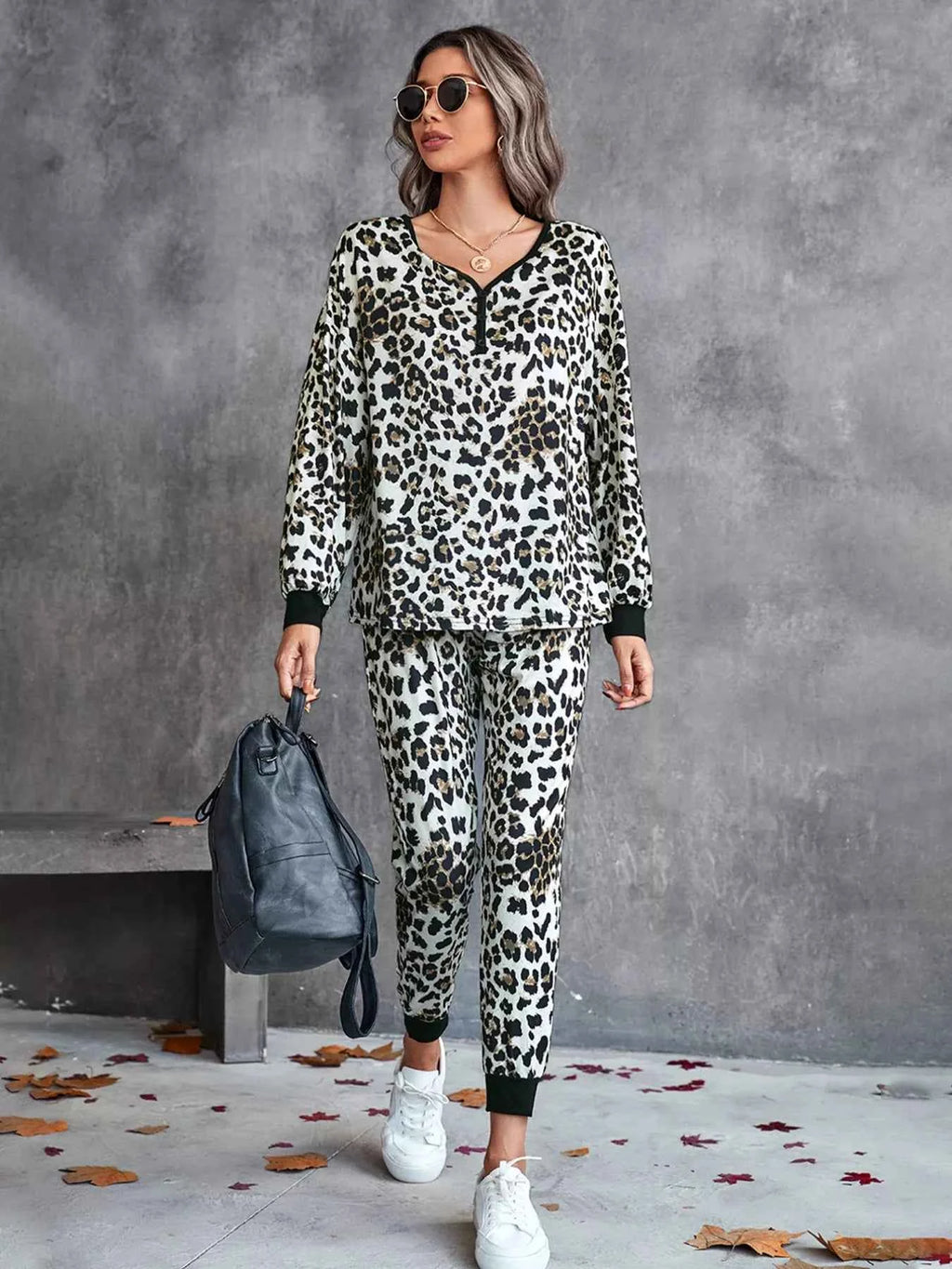 Leopard Long Sleeve Top and Pants Set Leopard 3596bb54-394a-4298-a890-20cb5998564e-Max-Origin