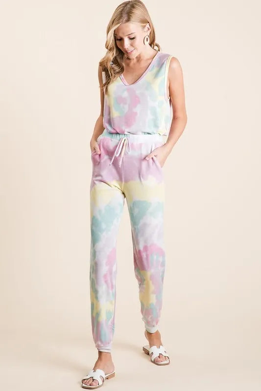 BiBi Tie Dye French Terry Casual Pants 361e34ef91af4762aca3f52fccd7561a-Max-Origin