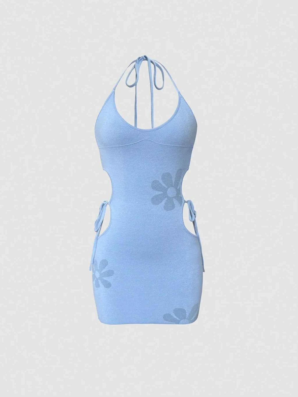 Cutout Halter Neck Mini Dress 36338f01-8463-4d1e-a4da-67fd6e268947-Max-Origin