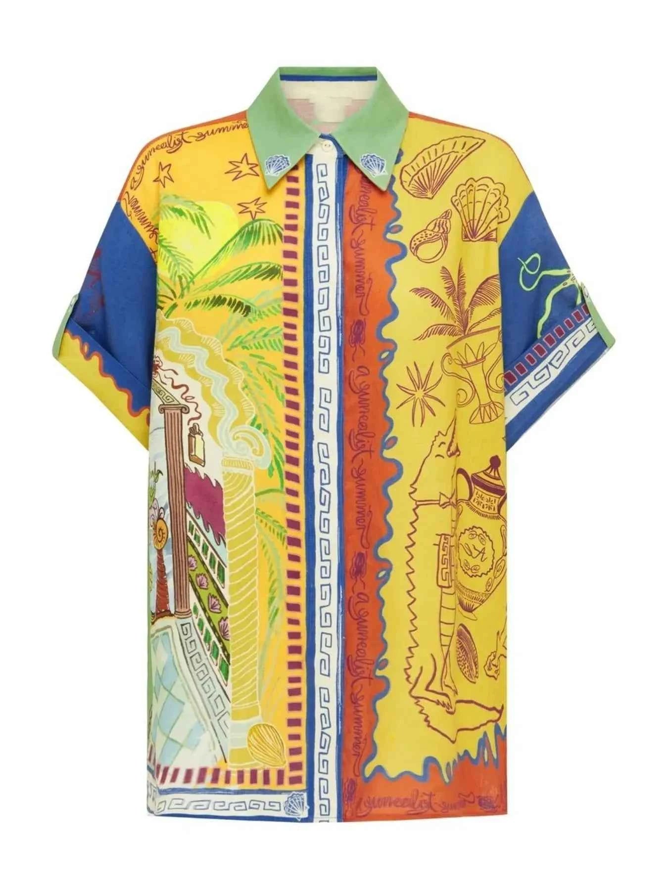 Printed Button Up Shirt and Pants Set 363b92dd-75ac-4ae2-a446-008ea8db3316-Max-Origin