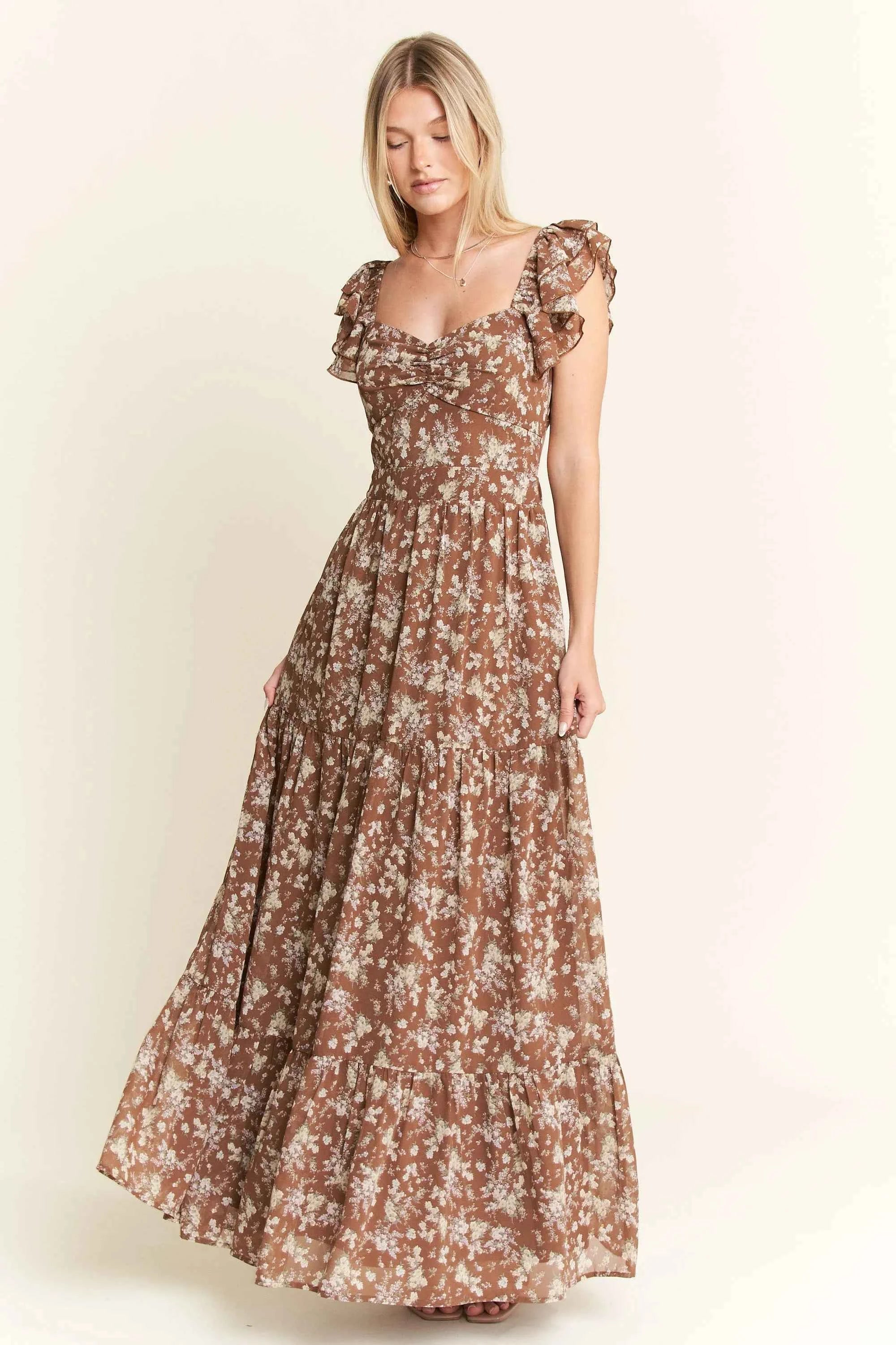 Jade By Jane Ruffle Sleeve Tiered Maxi Dress 36422e59e2264958b4bb3dcd7218e0c6-Max-Origin