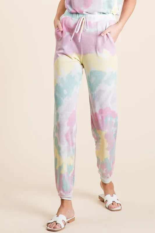 BiBi Tie Dye French Terry Casual Pants 365e8d3f743a44aa801a950ad27855fc-Max-Origin