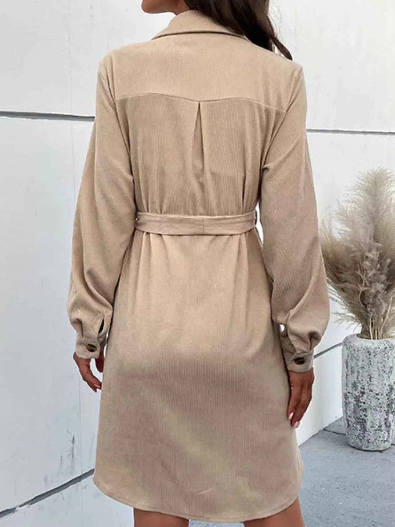 Button-Front Tie Waist Shirt Dress 36b54b88-4b67-4b91-ae0d-0d98320ded2a-Max-Origin
