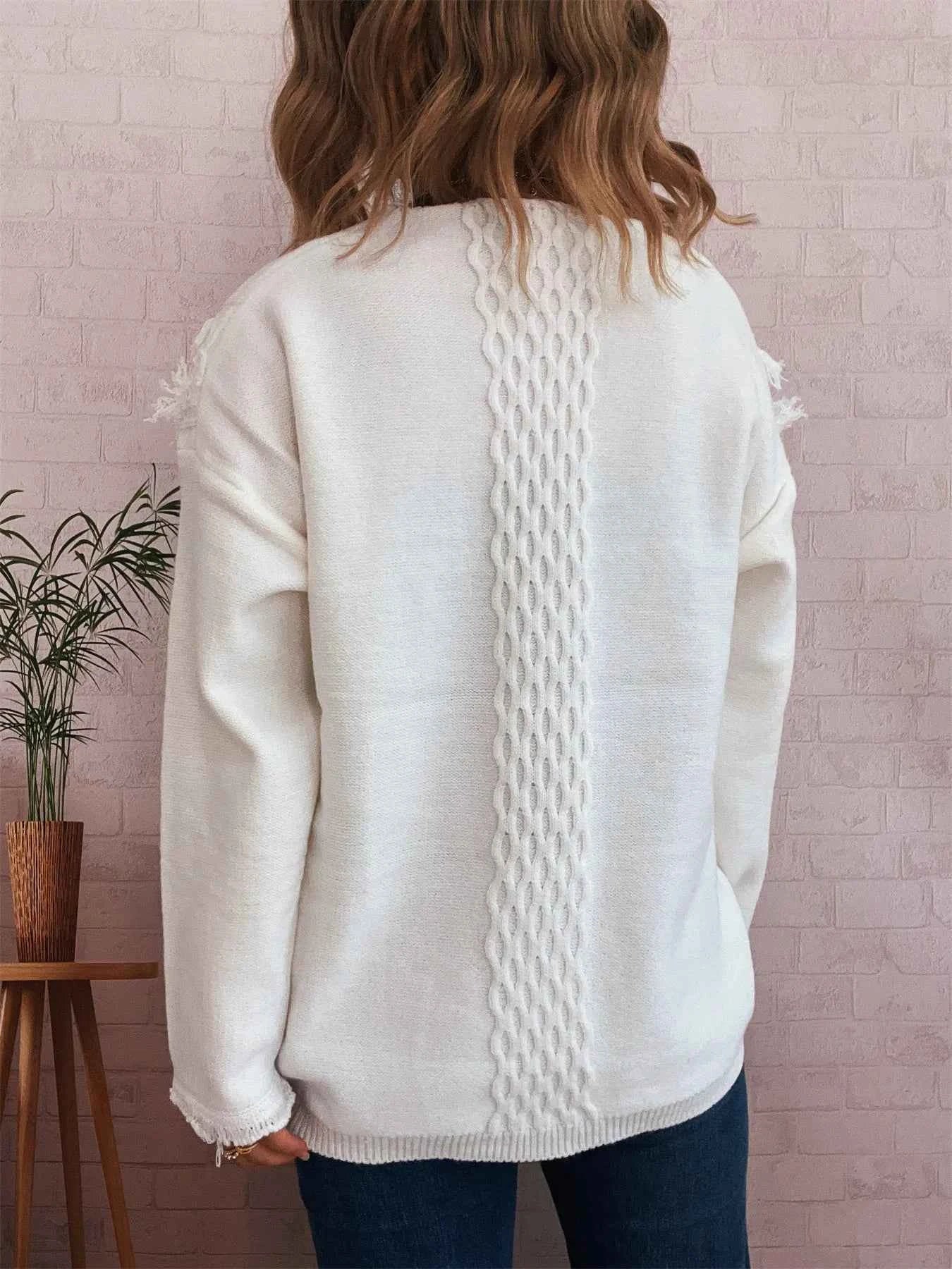 Raw Hem Lace Up Front Sweater 36ce08e7ea244d3a8abca4a03b65af70-Max-Origin