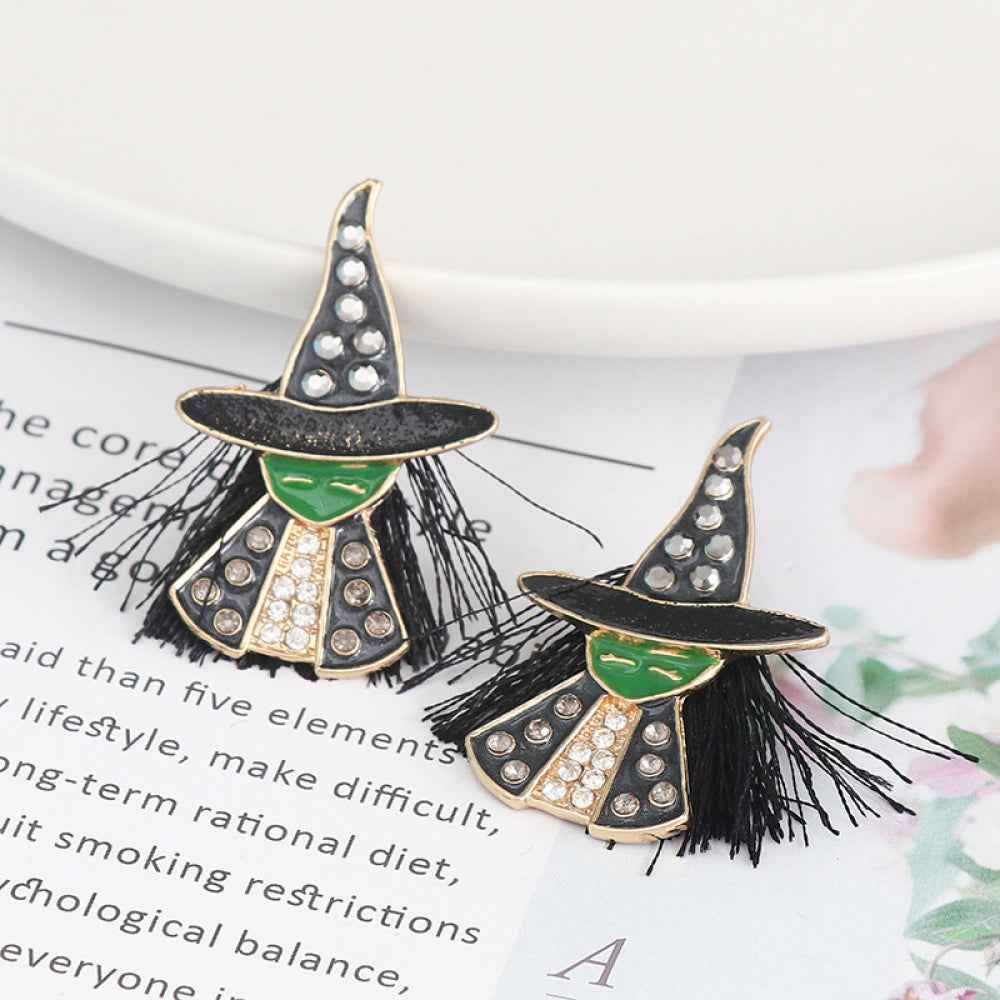 Witch Rhinestone Alloy Earrings 36ddc33c6e1449ef85a70c537facfdf4-Max