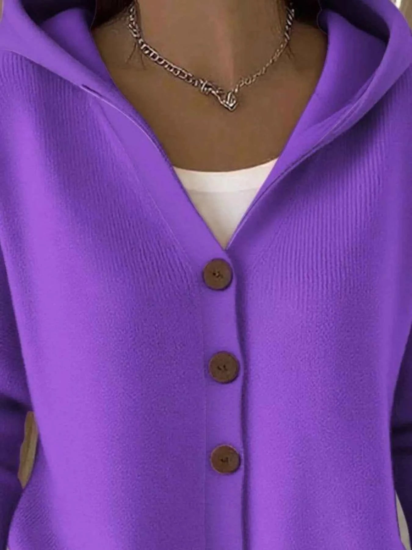 Full Size Hooded Button-Front Soft Knit Cardigan Plus Size 371fceab-5151-4a63-aa29-ce18cd9803fe-Max-Origin