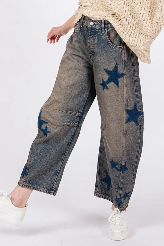 SAGE + FIG Star Wide Leg Jeans with Pockets 38410710-f8ae-4e22-a37d-2e7b05316b61-Max