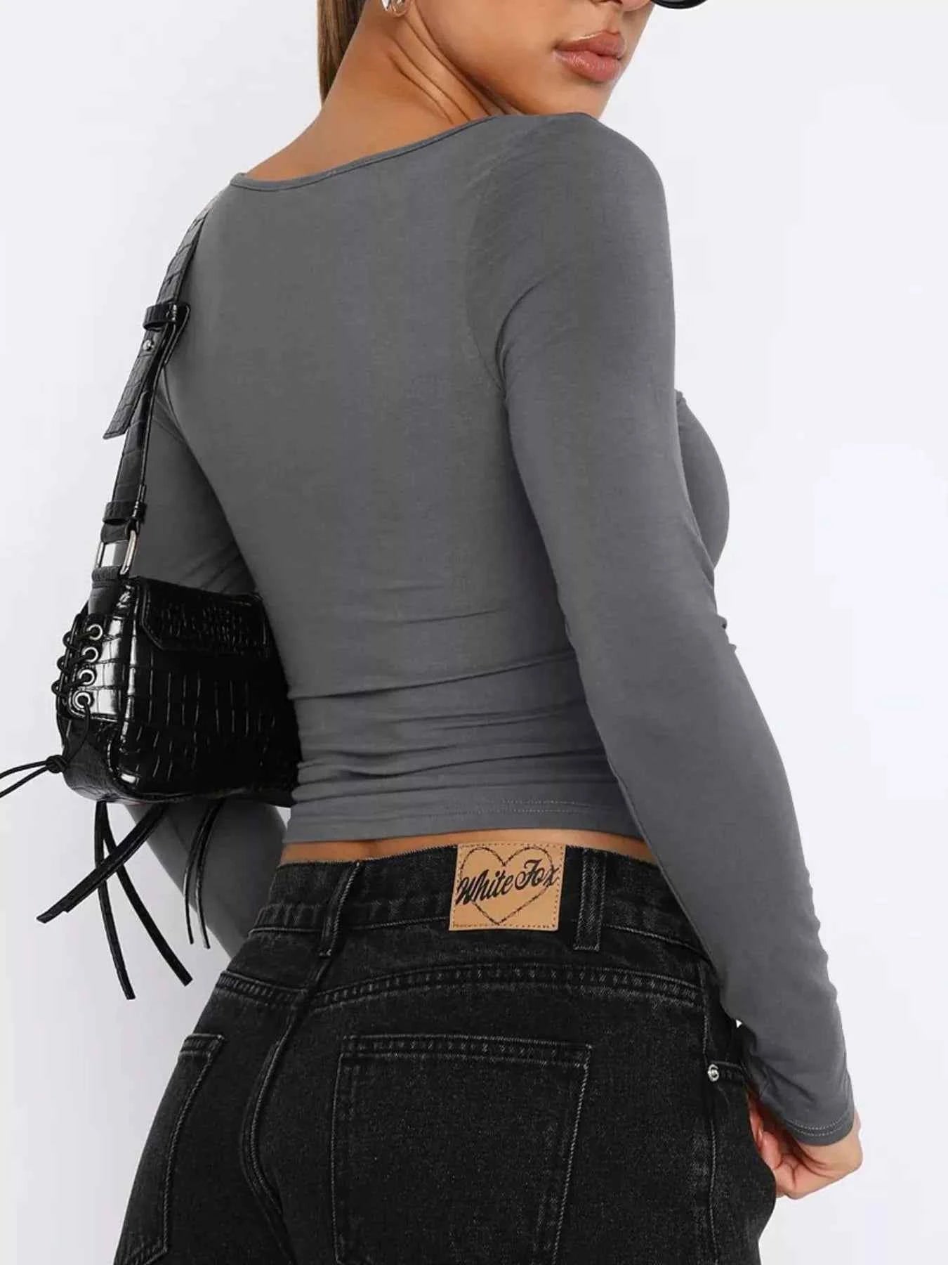 Long Sleeve Sweetheart Neck Crop T-Shirt 3850a54f-7ace-43c2-bab8-2b3cb65bea69-Max-Origin