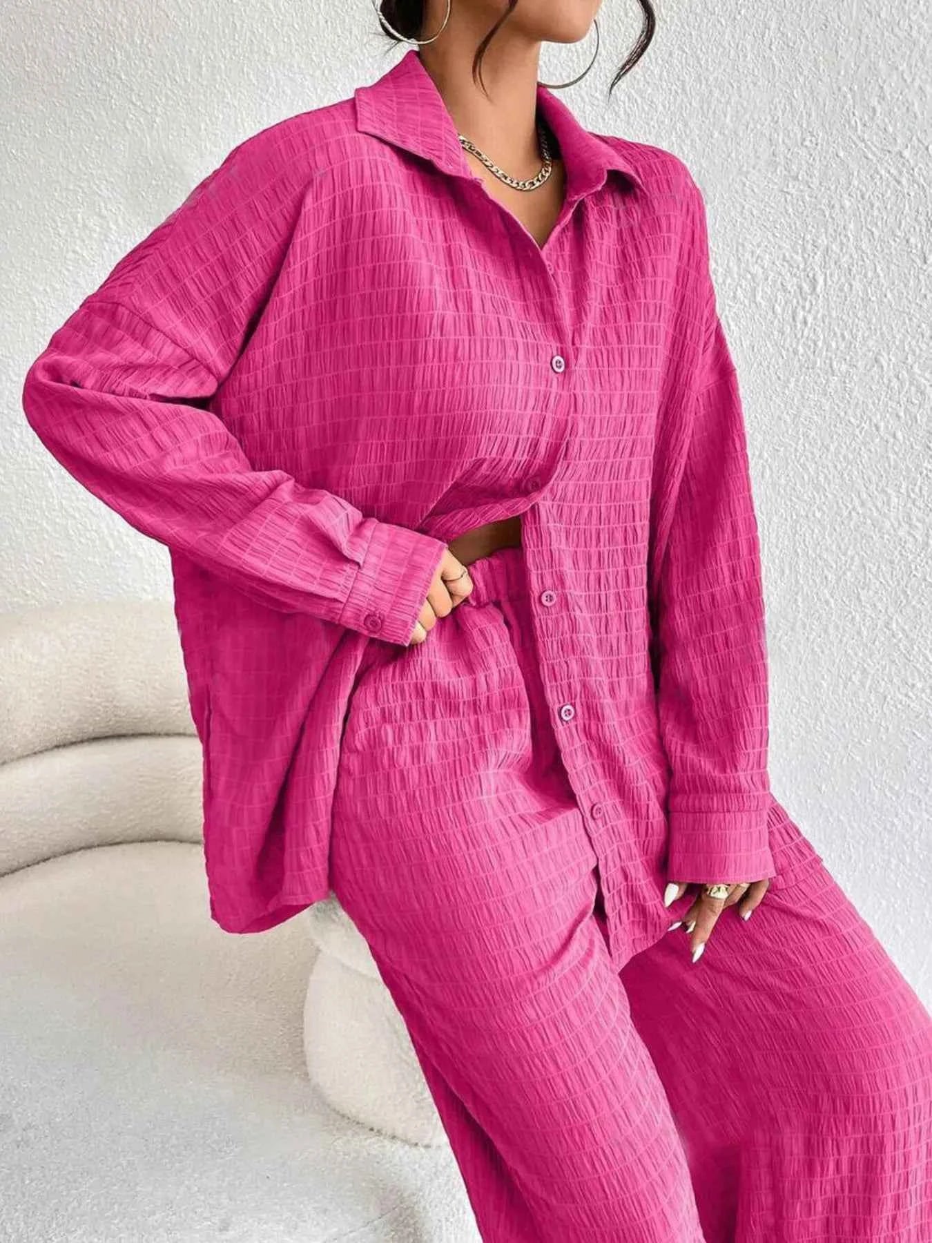 Button Up Long Sleeve Shirt and Pants Set 390d8abe17a34cb5bb05a8aed1da98f1-Max-Origin