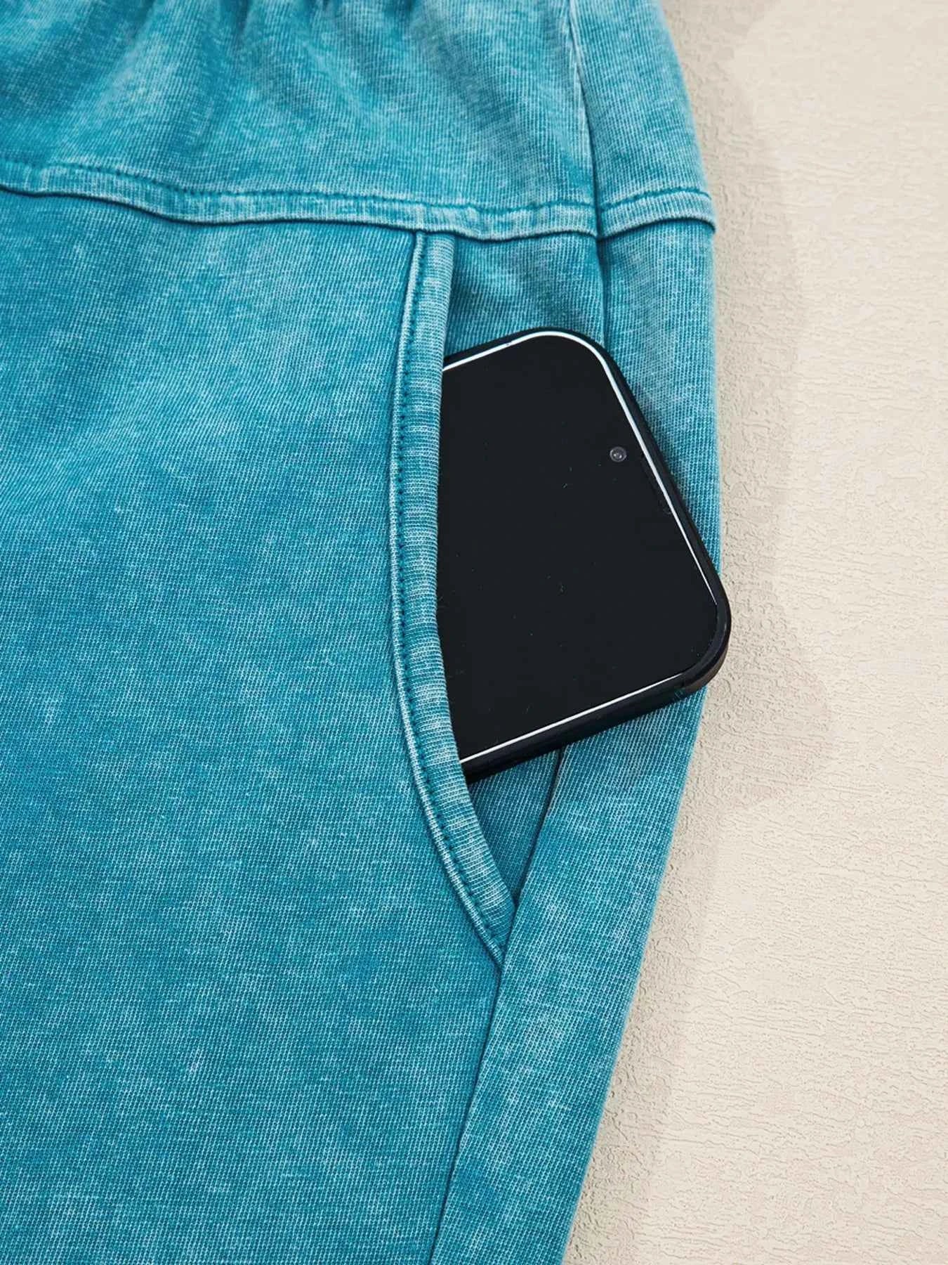 Mineral Wash High Waist Patched Pocket Pants 394f4e50c8074a3d9d110797af41d3af-Max-Origin